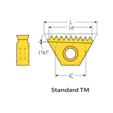 NPT Standard TM Thread Milling Inserts - Big-tools Industrial Supply Tools for Metal Cutting